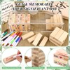 CosCosX 86 Pcs Wedding Guest Book Alternative Wooden Block in