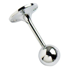 Merriway BH01996 (2 Pcs) CP Towel Rail End Support Bracket, Chrome Plated 19mm (3/4 inch) - Pack of 2 Pieces