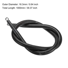 PATIKIL 16.3mm OD B Type Spring Tube Bender 1000mm Long for 20mm 1/2" PVC Pipe in Home Renovations and Electrician Wiring Pack of 2