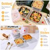 monoan 4 Pack Stainless Steel Sandwich Containers with Airtight Lids,