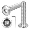 FCZDQ M8-1.25 x 55mm Countersunk Bolts Flat Head Hex Socket