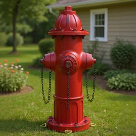pandaxing Fire Hydrant for Dogs to Pee On, Dog Fire Hydrant Pee Post Outdoor Statue for Yard Lawn Decor, Garden Sculpture Dog Porch Potty, 13.5" H × 5.9" L × 5.1" W (Modern)