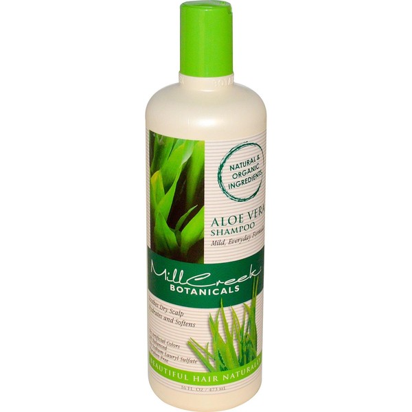 Mill Creek Botanicals - Aloe Vera Shampoo Mild, Everyday Formula - 16 oz.