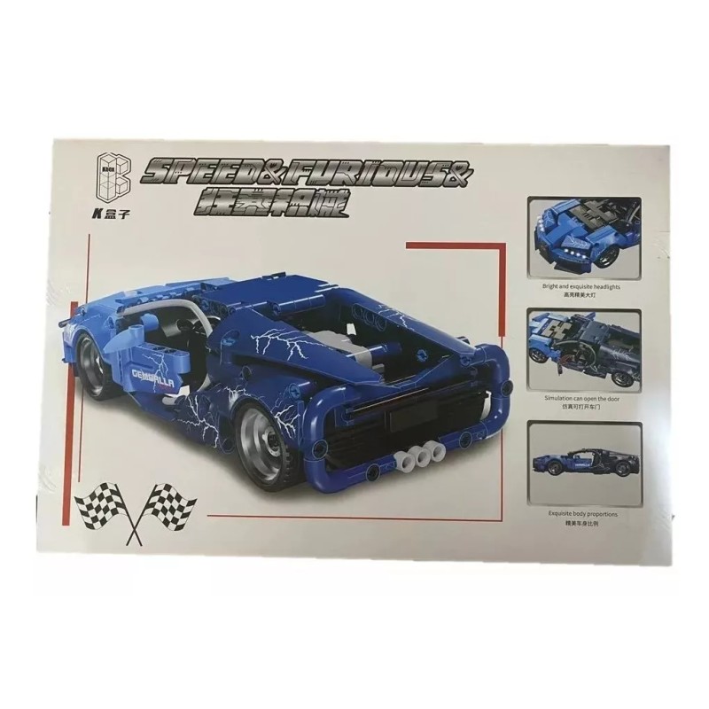 K7 Carro Deportivo Construción Armable Motor Función Funcional
