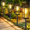 BesLowe 【Upgraded】 Solar Pathway Lights Outdoor, 6-Pack Large LED Solar
