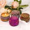 FUMZ Scented Candles - 4 Flower Scents - Lavender, Jasmine,