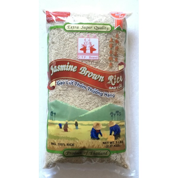 CTF Brand Extra Super Quality Jasmine Brown Rice - 5lb