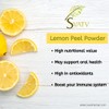 SVATV Lemon Exfoliating Powder, Citrus Limonum, Lemon Peel Powder, Natural,