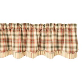 Park Designs Lemon Pepper Layer Valance, 72 x 16