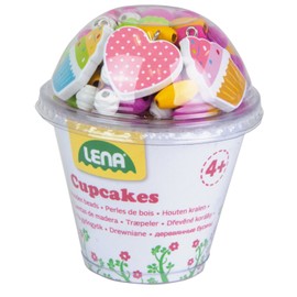 Lena 32002 Cupcakes Craft Set, Pink