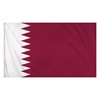 Henbrandt Large Qatar Flag Maroon and White Qatari Flag World