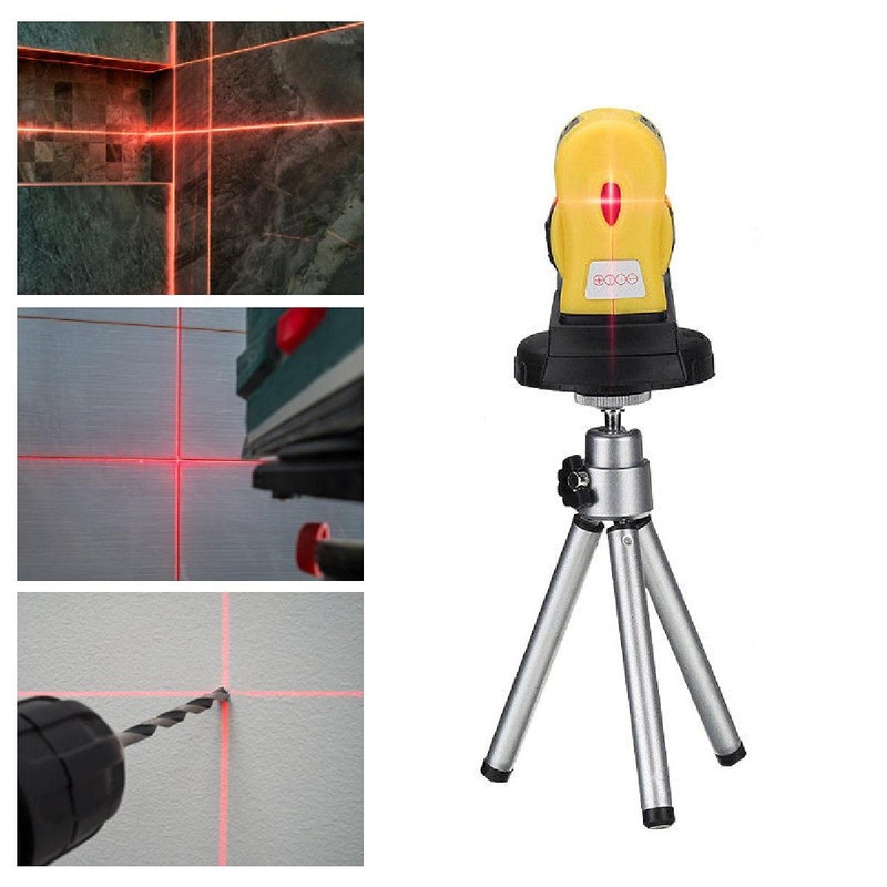 Riloer 360° Laser Self-Leveling Line Horizontal 2-Line 1-Point Horizontal Vertical