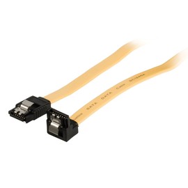 Valueline SATA 6Gb/s data cable SATA 7-pin Socket with lock-SATA 7-pin Socket with lock 90? angled 0.50 m yellow [VLCP73255Y05]