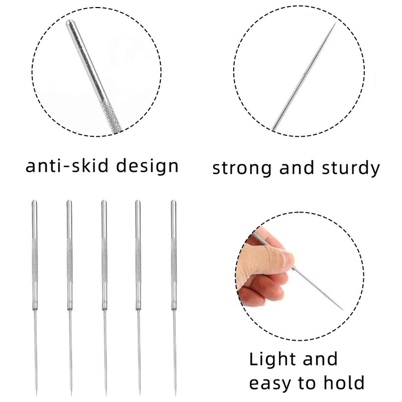 LEEQ 5 x Dissection Needles - Stainless Steel Dissection Needle