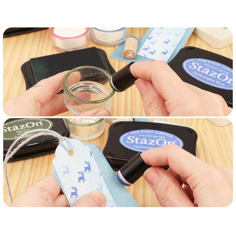 StazOn Ink Pads Tsukineko Multi-Surface Ink Pad, Sunflower Yellow