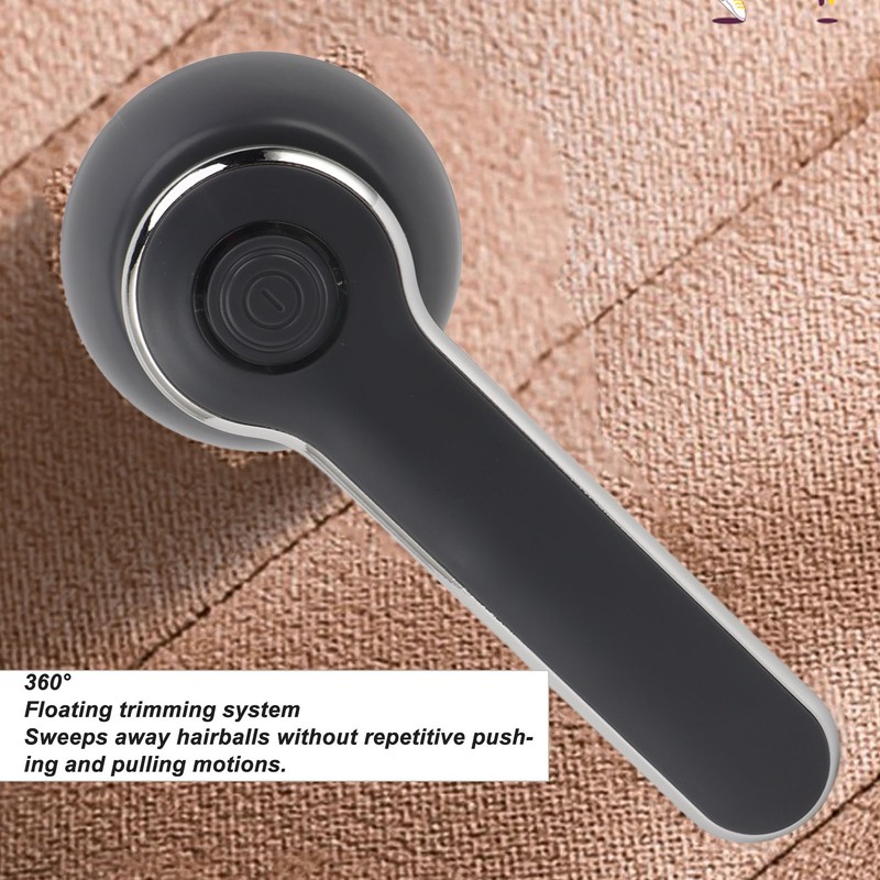 Electric Lint Remover USB Rechargeable Grey 1000mAh Low Noise Sweater