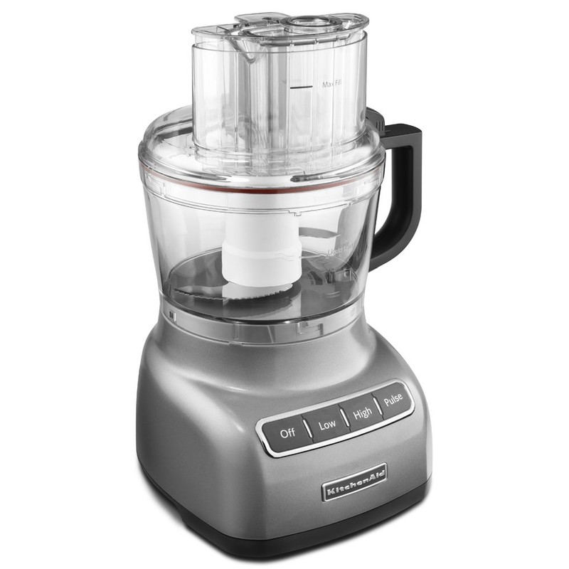 KitchenAid RKFP0922CU Food Processor with ExactSlice System 9-Cup, Contour Silver,