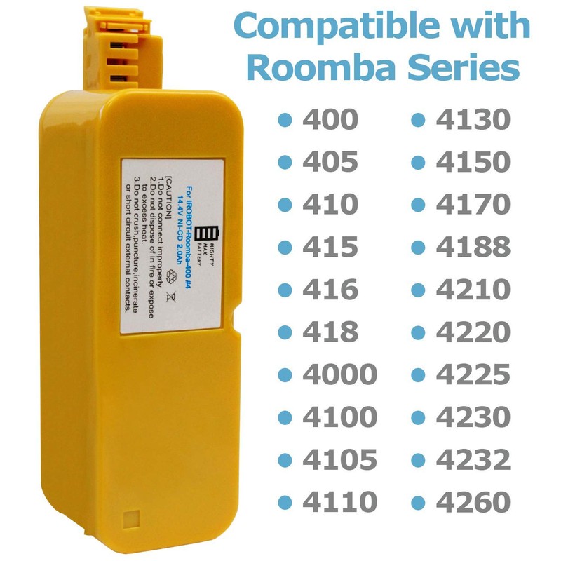 Mighty Max Battery 14.4v Battery for iRobot Roomba 416 4210