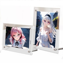Vexissen Acrylic Photo Frame A3 Open Photo Frame UV Cut Wall Mount Type 2WAY Double Sided Transparent Photo Frame Photo Storage Color Paper Frame Commemorative Photo Graduation Ceremony Cherry Blossom