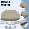 SecosAutoparts Front Driver Side Bottom Non-Perforated Leather Replacement Seat Cover