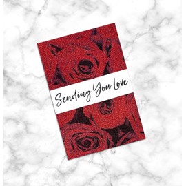 Cardstock Warehouse Diamond Print Red Glitter Cardstock Paper – 15 Sheets, 8.5 x 11" - 104 lb/280 GSM Premium Red Cardstock for Cricut, Crafts, Inkjet Printing, Card Making and DIY Projects