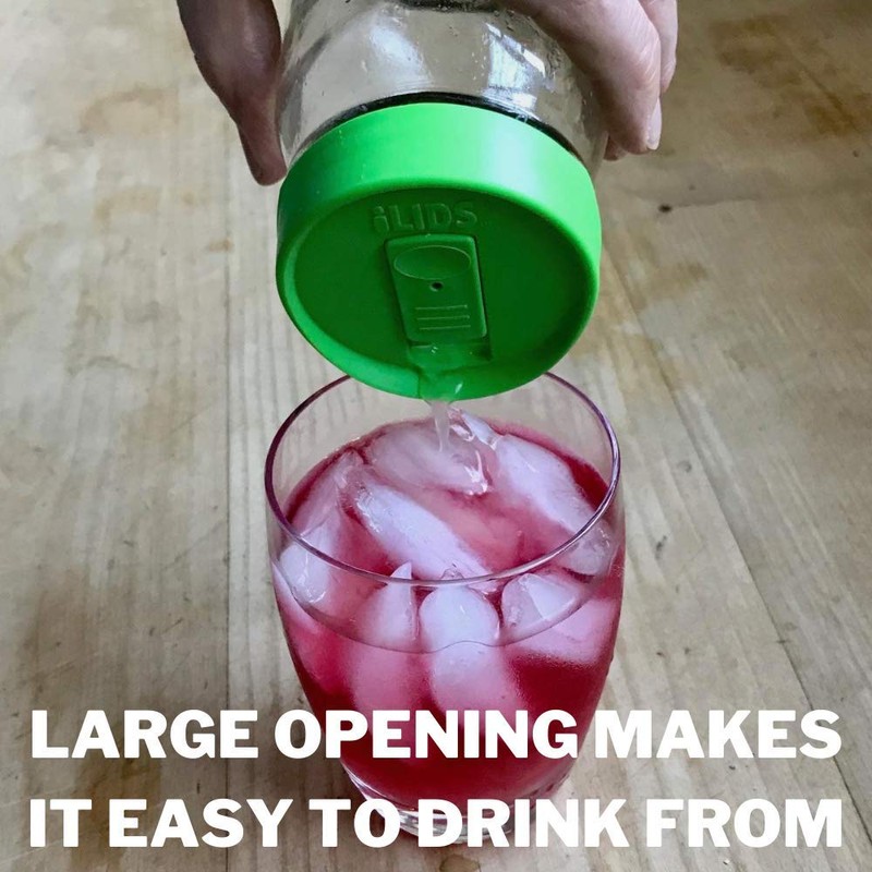 iLIDS Tapa para frascos de bebidas tipo Mason, Paquete de