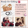 TEVOP Husband Gifts, Couple Bracelets Gifts for Husband, Birthday Anniversary