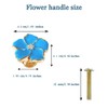 YDDXAQHB 4 pcs Petal Knob Handle Unique Zinc Alloy Flower