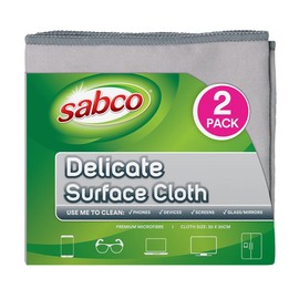 Sabco Delicate Surface Cloth (Pack of 2), 30 cm x 30 cm Size