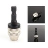 POCREATION 1/4 Inch Hex Shank Keyless Drill Chuck Adapter, Converts