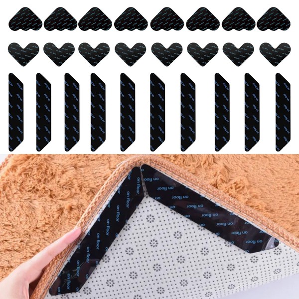 DKDDSSS Pack of 26 Carpet Stoppers, Non-Slip Mat for Carpet,