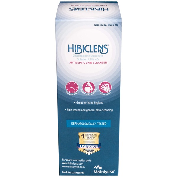Hibiclens â€“ Antimicrobial, Antiseptic Soap and Skin Cleanser â€“ 8oz â€“ for Home and Hospital â€“ 4% CHG