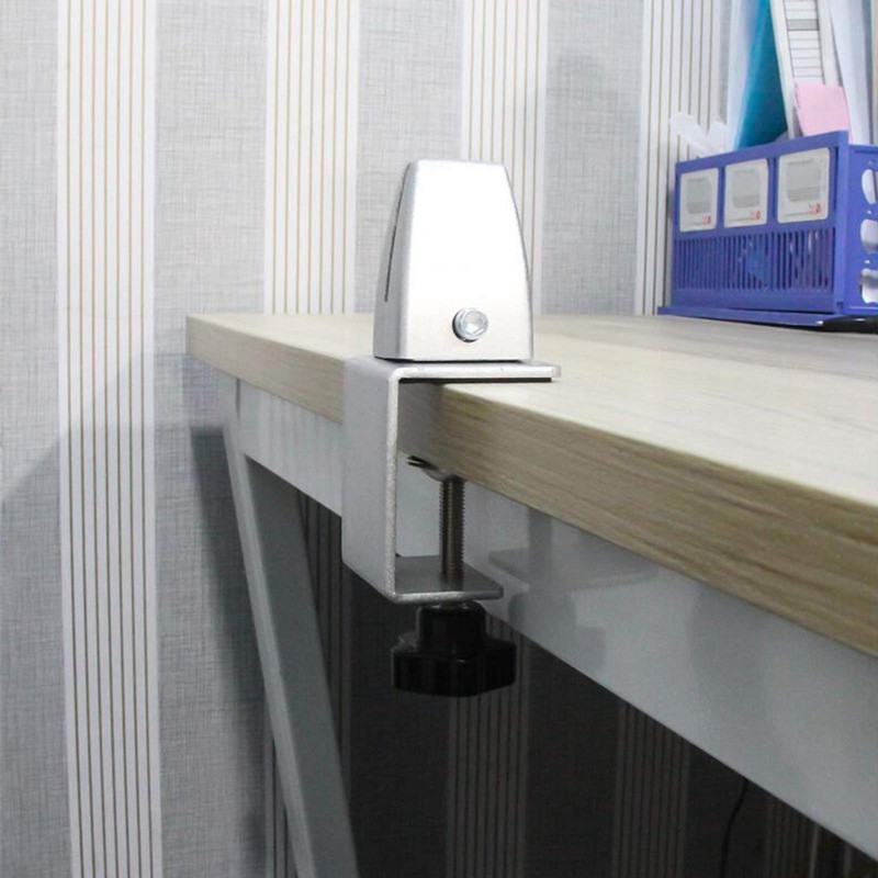 WyldSenc 2 x Desk Divider Clamp Alloy Screen Clip Desktop