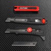 HAUTMEC 10PC 18mm Heavy Duty Utility Knife Blades, SK2H Steel
