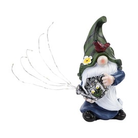 Ieron Garden Gnome Statue,Solar Garden Statue Outdoor Decor,Large Gnomes with Solar Light,Standing Statue for Patio,Lawn,Yard Art Decoration,Figurine Ornament Gift