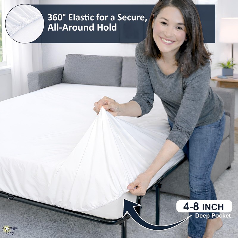 Cottington Lane 1 Piece Sleeper Sofa Fitted Sheet Queen Size,