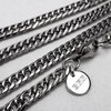 BFF Brand Coin Necklace, Double Curved, 6-sided Cut, Plumeria Maile