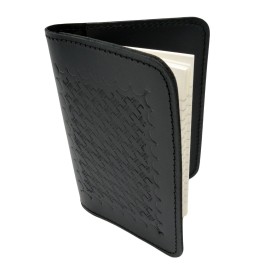 Perfect Fit Police Leather Book Style Memo Book Cover 3x5 Pocket Notebook Basketweave Case
