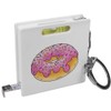 'Pink Sprinkle Doughnut' Keyring Tape Measure/Spirit Level Tool (KM00042005)