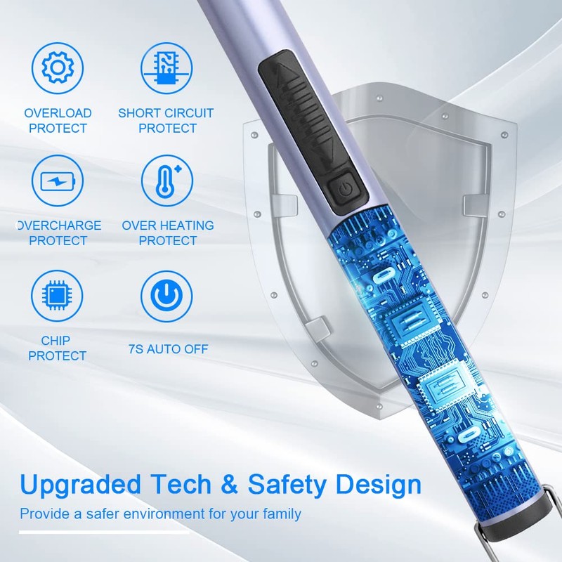 JETPRO Candle Lighters USB Rechargeable Arc Electric Lighter with 360°