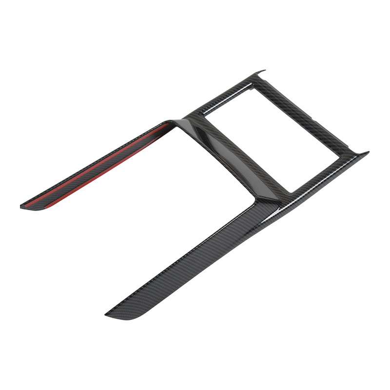 Car Cup Holder Frame Cover Carbon Fiber Pattern High Gloss