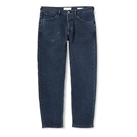 TOM TAILOR Denim Men's Loose Fit Jeans, 10173 – Dark Stone Blue Black Denim