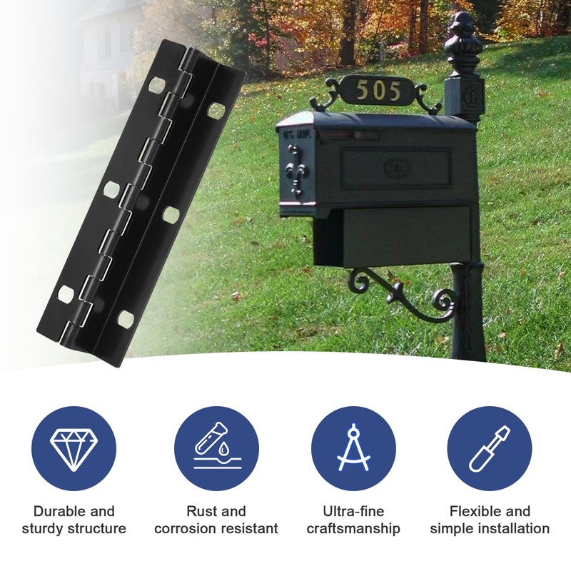 Mailbox Door Hinge Size 6 Screw Holes Replacement for Imperial