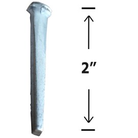 Antique Hardware Depot 2" - Common Rose Head - Antique Restoration nail - Steel nail with dimple top... - 50-Nails