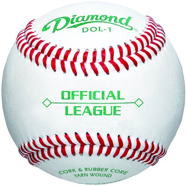 Diamond Dol-1 Official League Leather Baseballs 12 Ball Pack