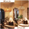 Maliralt Hanging Lamps Rattan Pendant Light Hanging Lights 16.4ft Plug