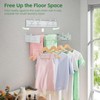 Wall Mounted Clothes Drying Rack for Laundry 23.6", Folding Clothes