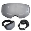 Outdoor Magnet Double Layer Antifog Skiing Goggles for Climbing Snowboardingsilver