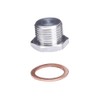Baceyong Oxygen Sensor Plug with Spacer, Stainless Steel Silver O2