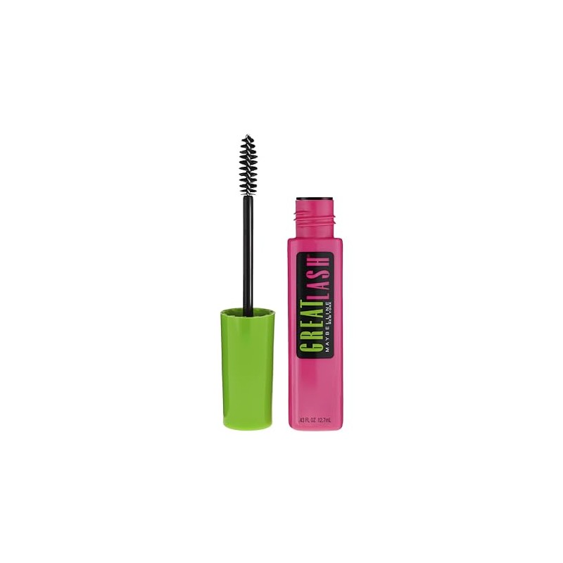 Maybelline Marcara Great Lash Lavable, Very Black, 12.7 ml